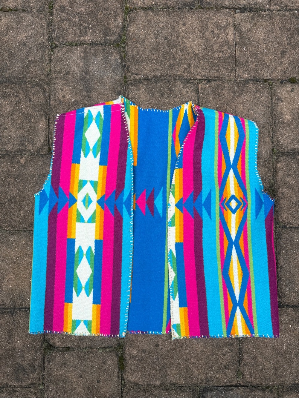Vintage handmade Southwestern Reversible Vest